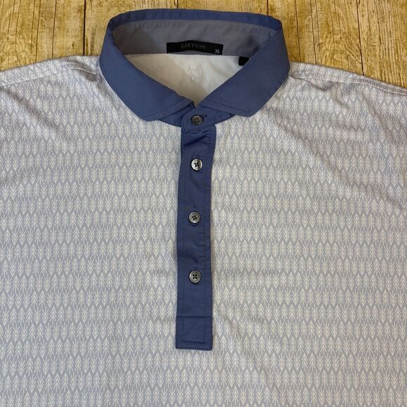 Greyson Golf Polo All Over Print Arrows Mens Shirt Size XL - Picture 1 of 14